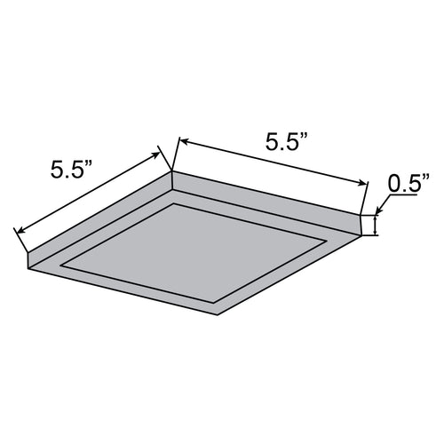 Access Lighting Boxer LED Flush Mount, Brushed Steel / 5.5", image 2