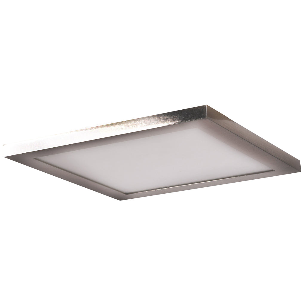 Access Lighting Boxer LED Flush Mount, Brushed Steel / 5.5"