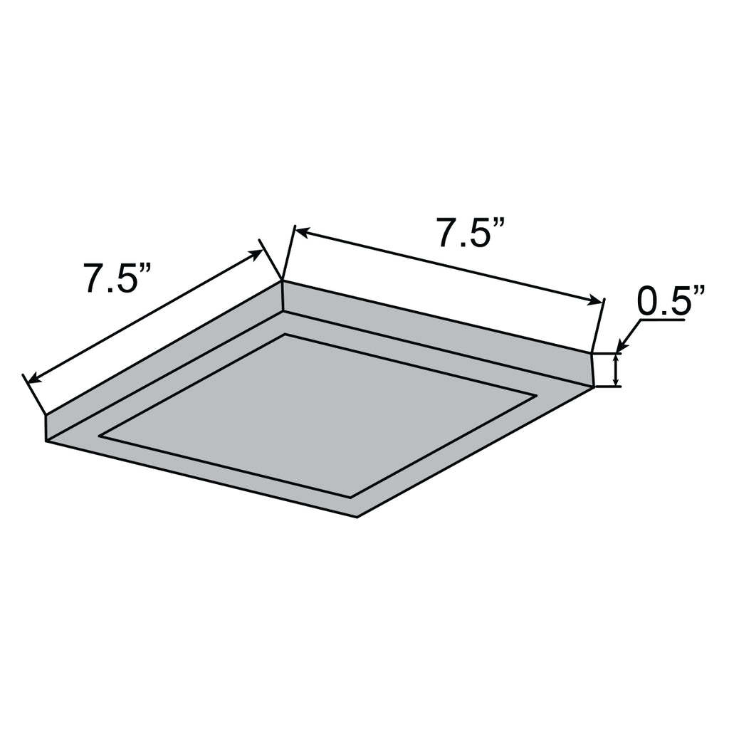 Access Lighting Boxer LED Flush Mount, Brushed Steel / 7.5", image 4
