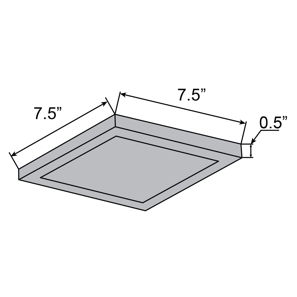 Access Lighting Boxer LED Flush Mount, Brushed Steel / 7.5", image 4