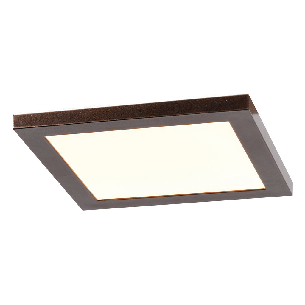 Boxer LED Flush Mount, Brushed Steel / 7.5"