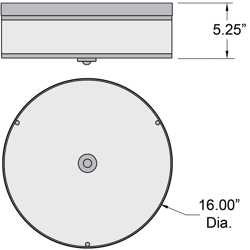 Access Lighting Mia LED Flush Mount, 16", image 2