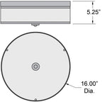 Access Lighting Mia LED Flush Mount, 16", image 2