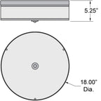 Access Lighting Mia LED Flush Mount, 18", image 2