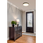 Access Lighting Coco LED Flush Mount, Black with Antique Brushed Brass, image 6