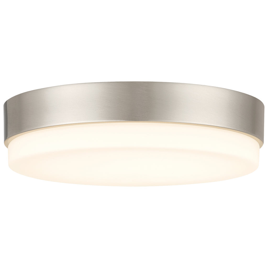 Roma Minimus LED Flush Mount, Brushed Steel
