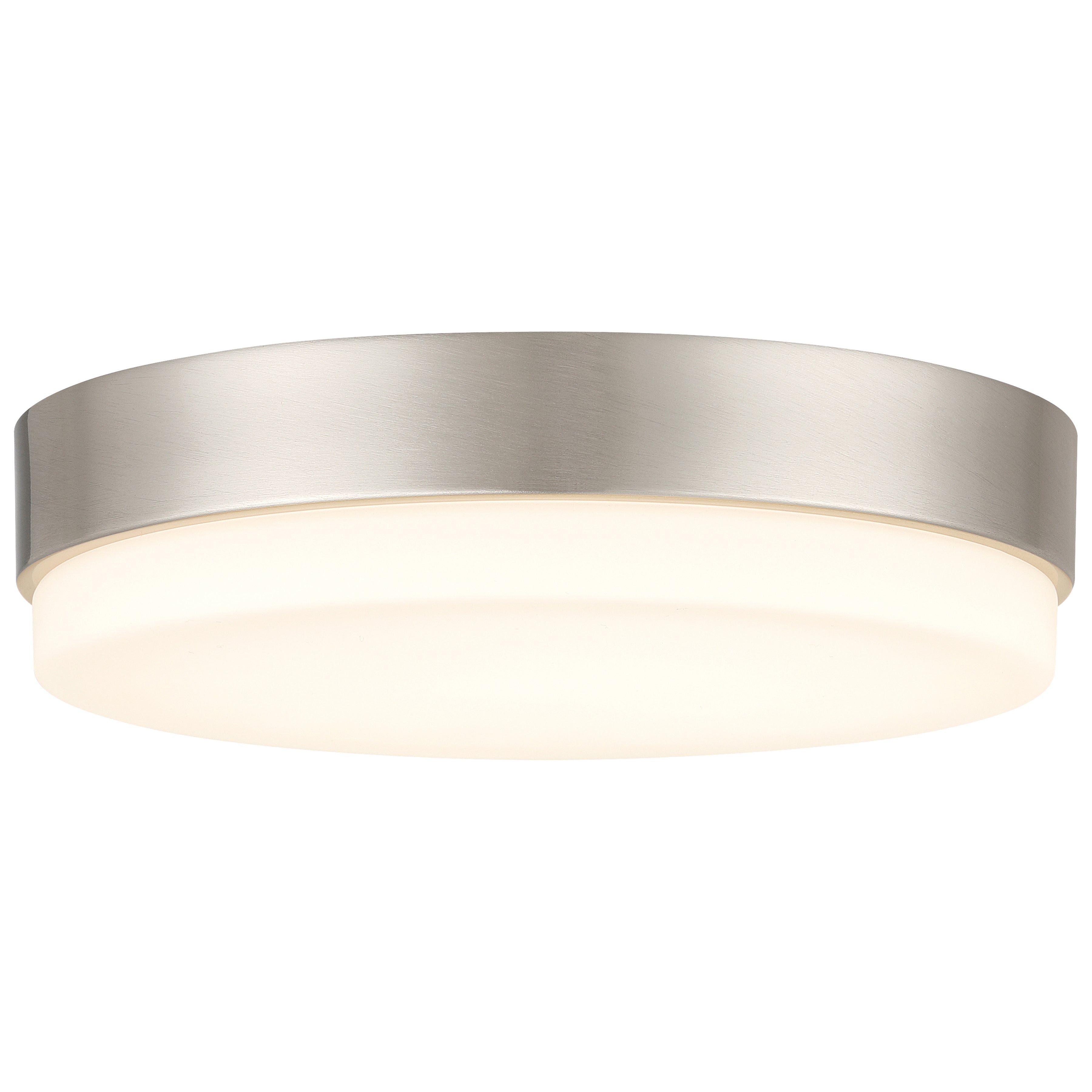 Roma Minimus LED Flush Mount, Brushed Steel
