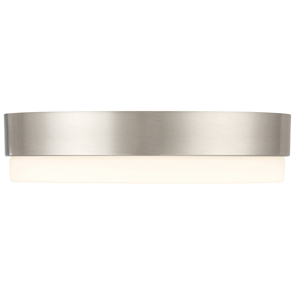 Roma Minimus LED Flush Mount, Brushed Steel