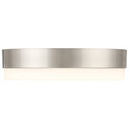 Roma Minimus LED Flush Mount, Brushed Steel