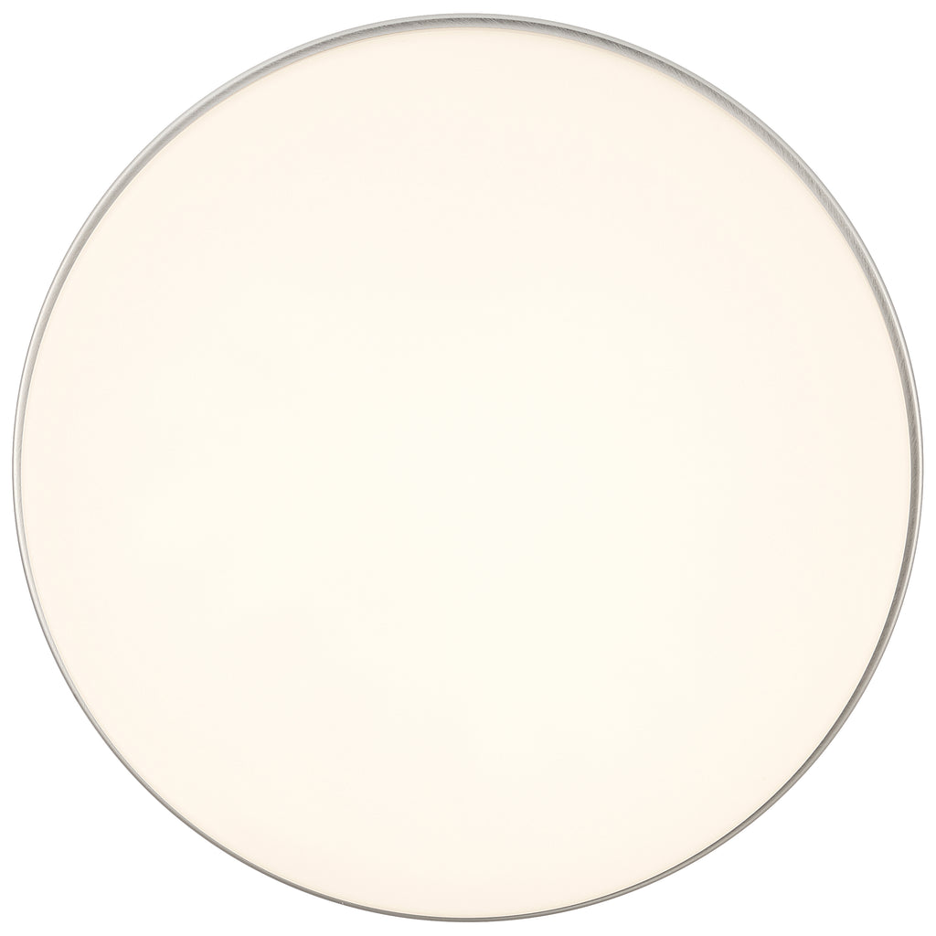 Roma Minimus LED Flush Mount, Brushed Steel