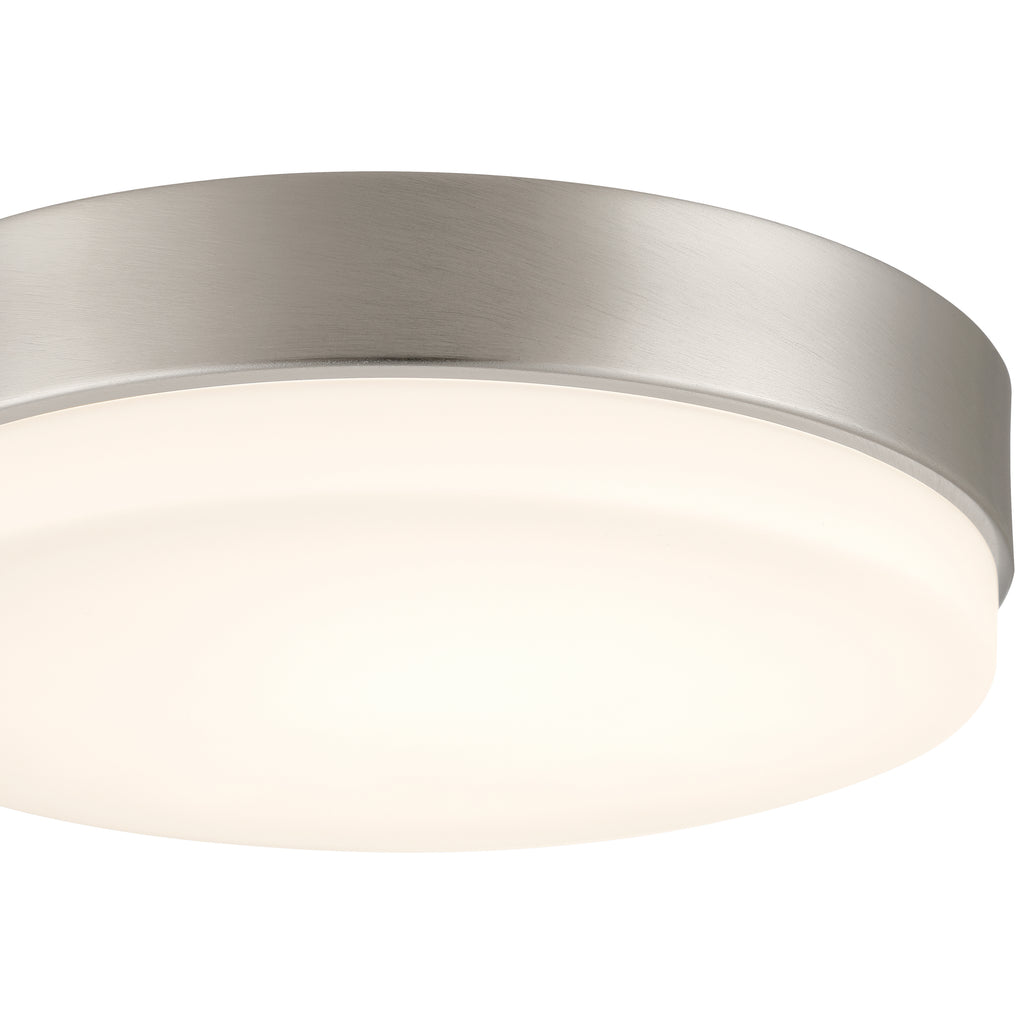 Roma Minimus LED Flush Mount, Brushed Steel