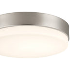 Roma Minimus LED Flush Mount, Brushed Steel