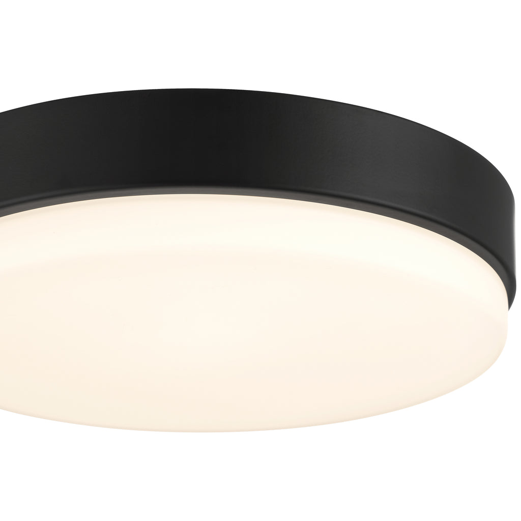 Roma Minimus LED Flush Mount, Matte Black