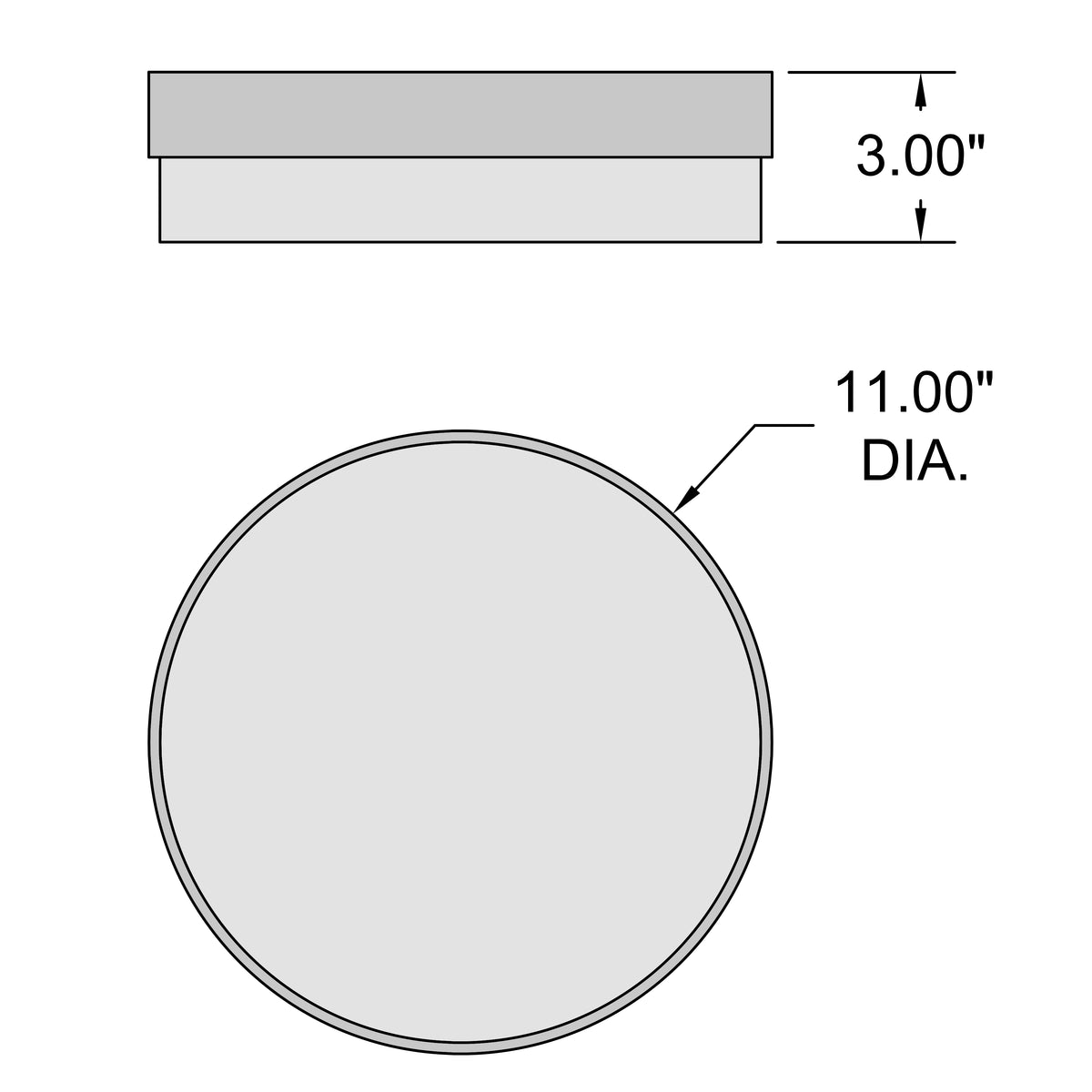 Access Lighting Roma LED Flush Mount, Brushed Steel / 11", image 6