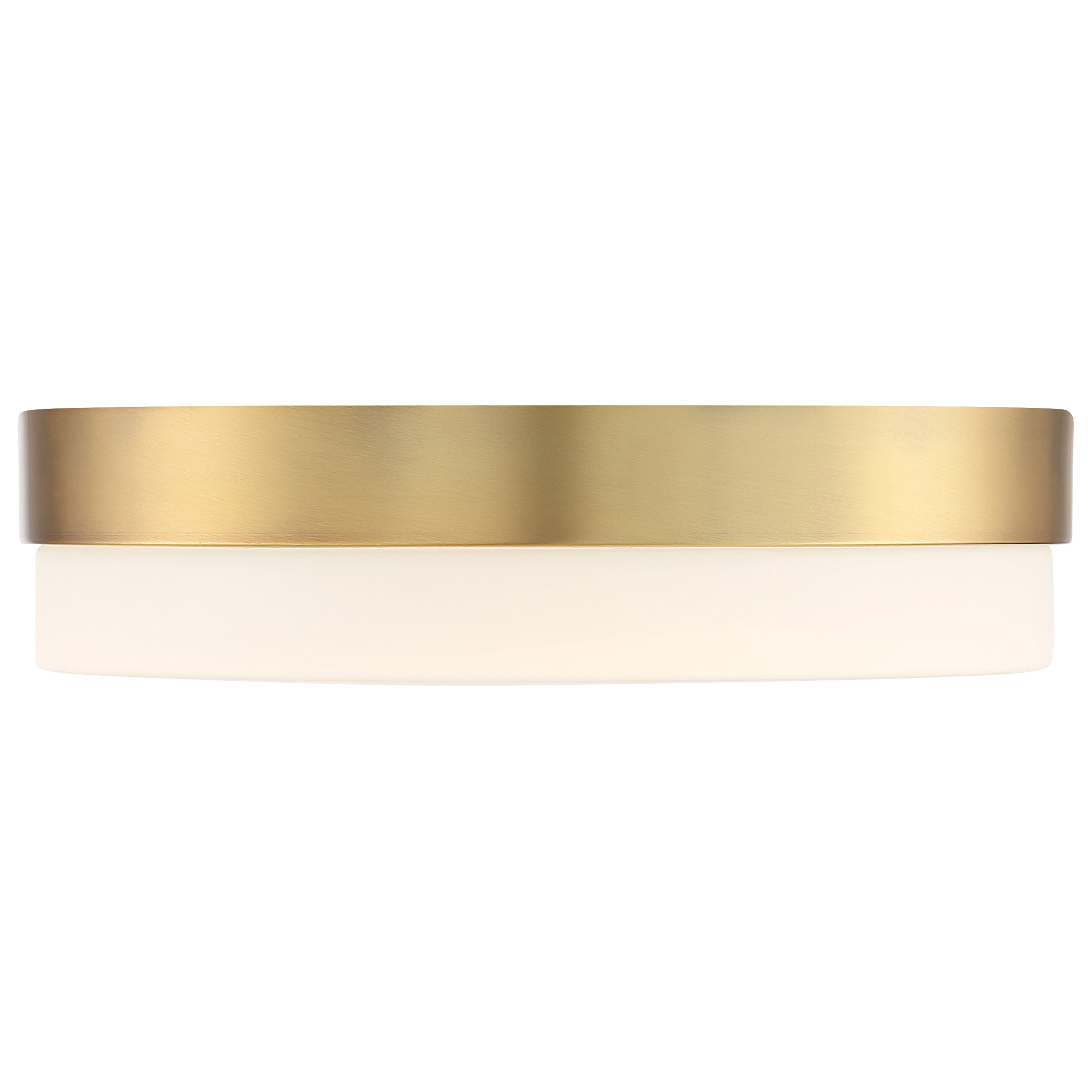 Roma LED Flush Mount, Antique Brushed Brass / 11"