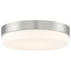 Roma LED Flush Mount, Brushed Steel / 11"