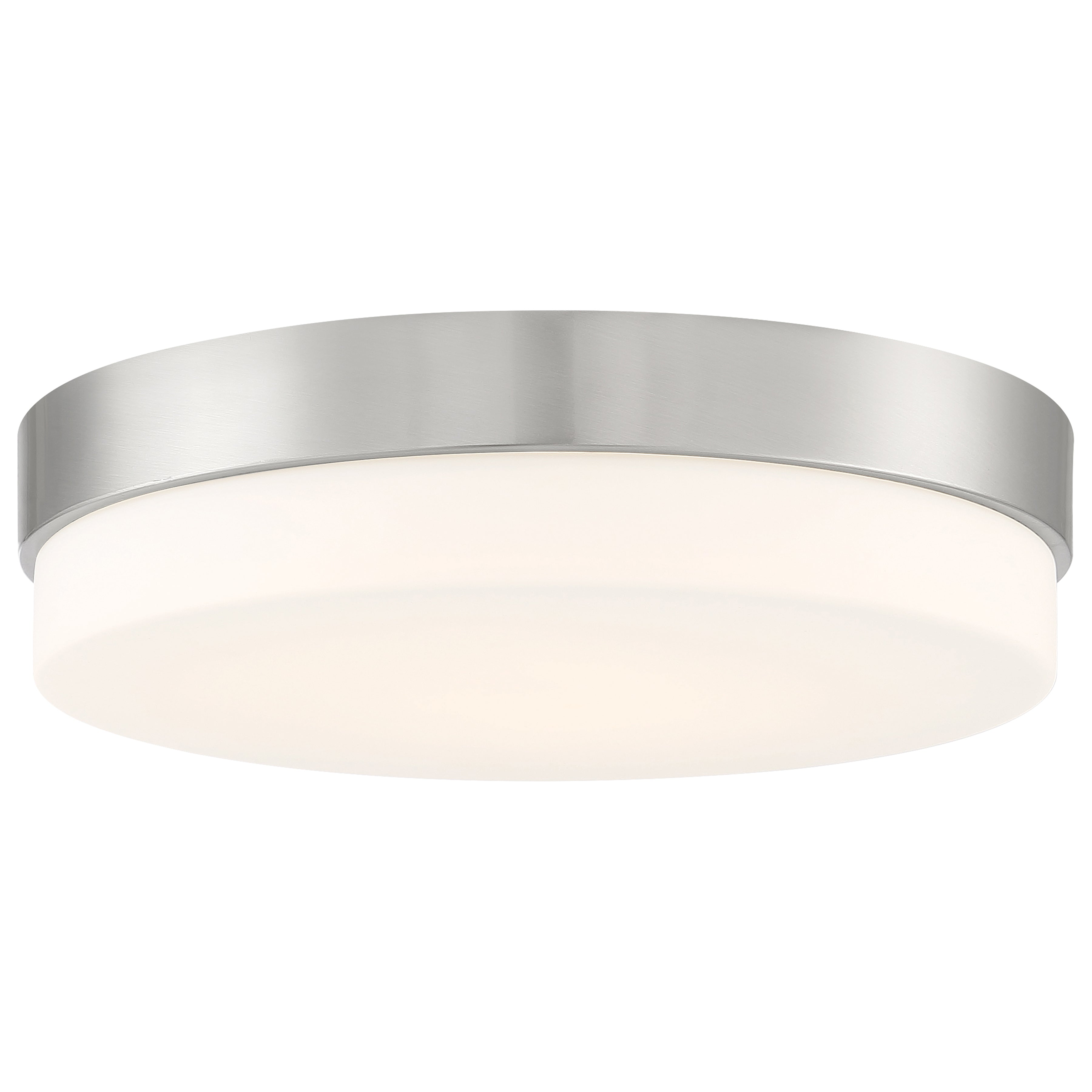 Roma LED Flush Mount, Brushed Steel / 11"