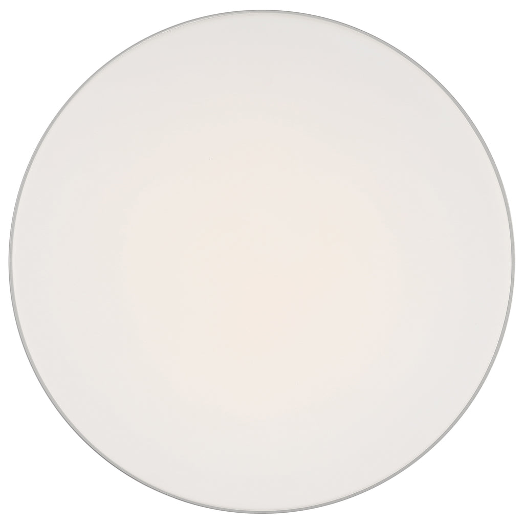 Roma LED Flush Mount, Brushed Steel / 11"