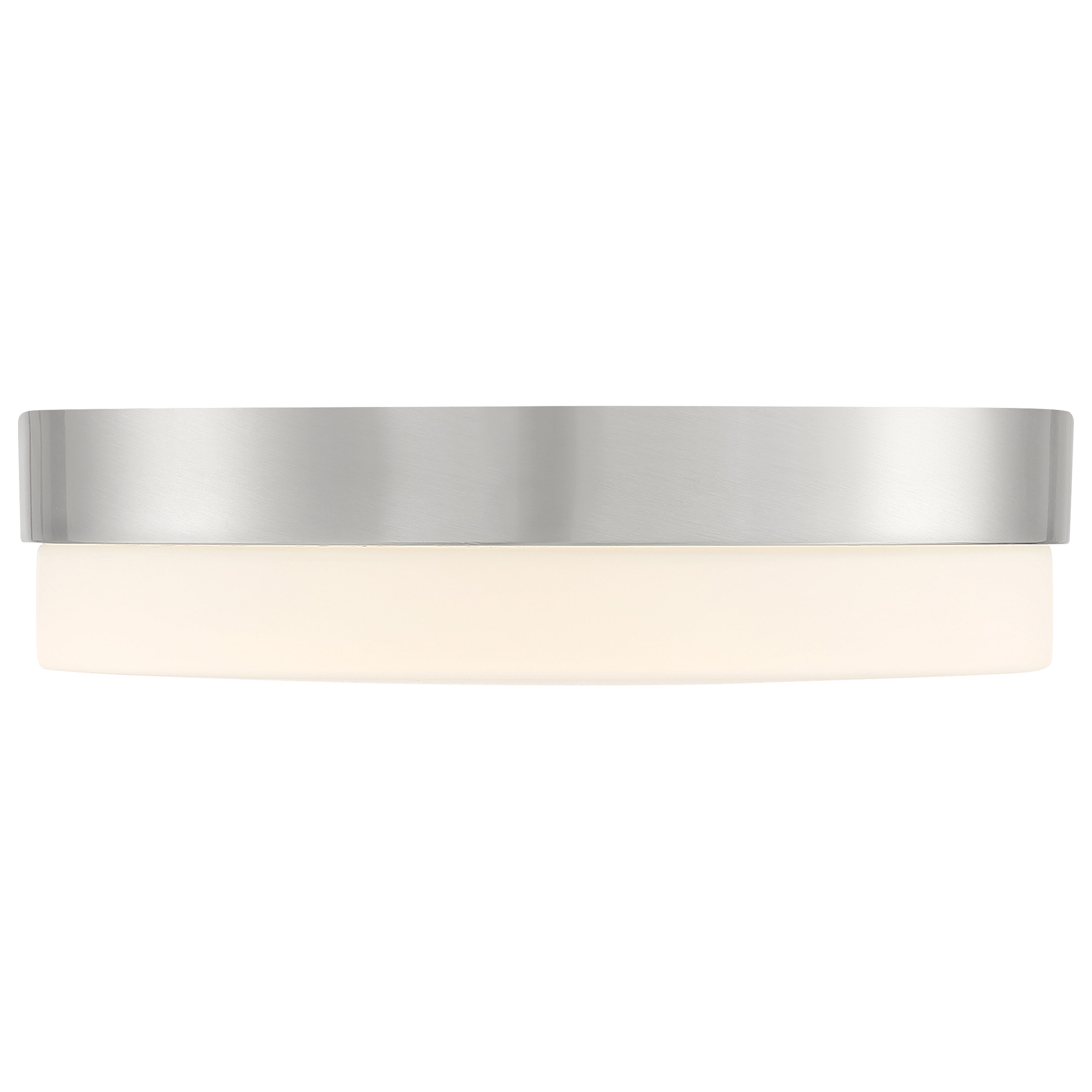 Roma LED Flush Mount, Brushed Steel / 11"