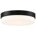 Roma LED Flush Mount, Matte Black / 11"