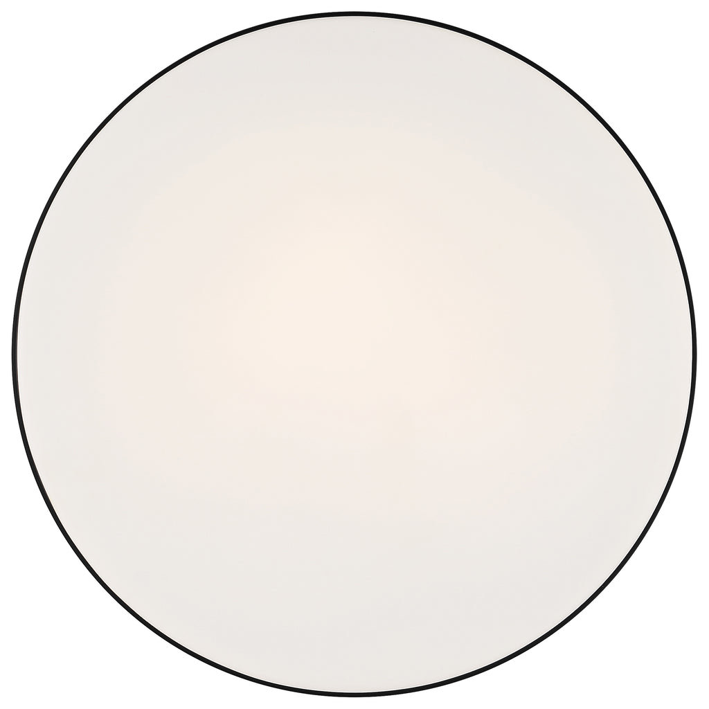 Roma LED Flush Mount, Matte Black / 11"
