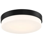 Roma LED Flush Mount, Matte Black / 11"