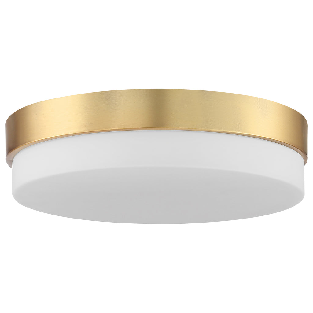 Roma LED Flush Mount, Antique Brushed Brass / 14"