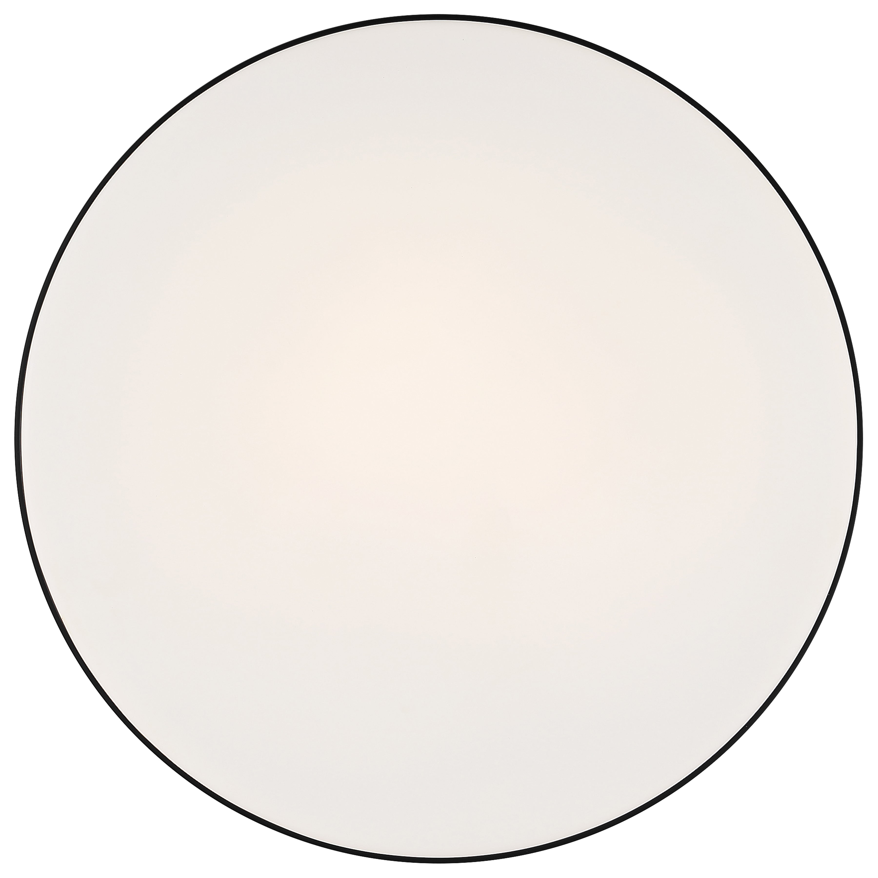 Roma LED Flush Mount, Matte Black / 14"