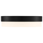 Roma LED Flush Mount, Matte Black / 14"