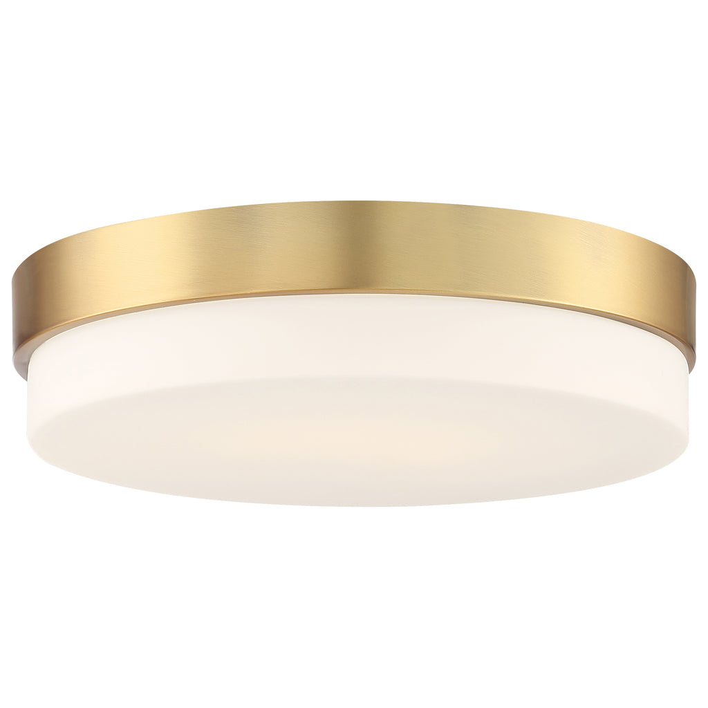 Roma LED Flush Mount, Antique Brushed Brass / 18"