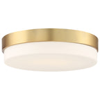 Roma LED Flush Mount, Antique Brushed Brass / 18"