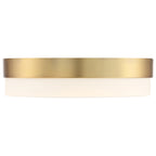 Roma LED Flush Mount, Antique Brushed Brass / 18"