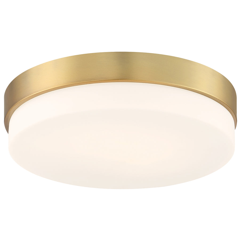 Roma LED Flush Mount, Antique Brushed Brass / 18"
