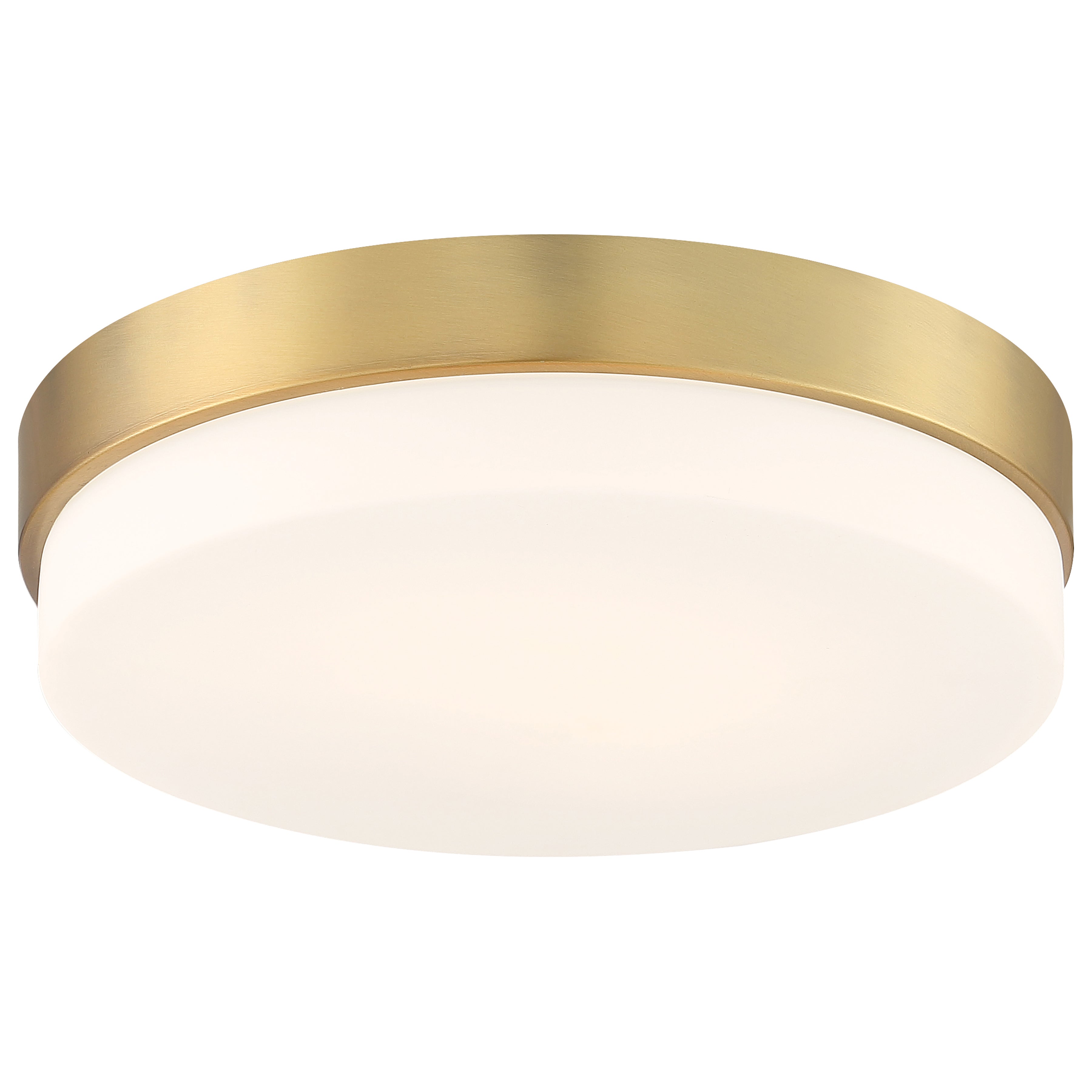 Roma LED Flush Mount, Antique Brushed Brass / 18"