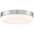 Roma LED Flush Mount, Brushed Steel / 18"