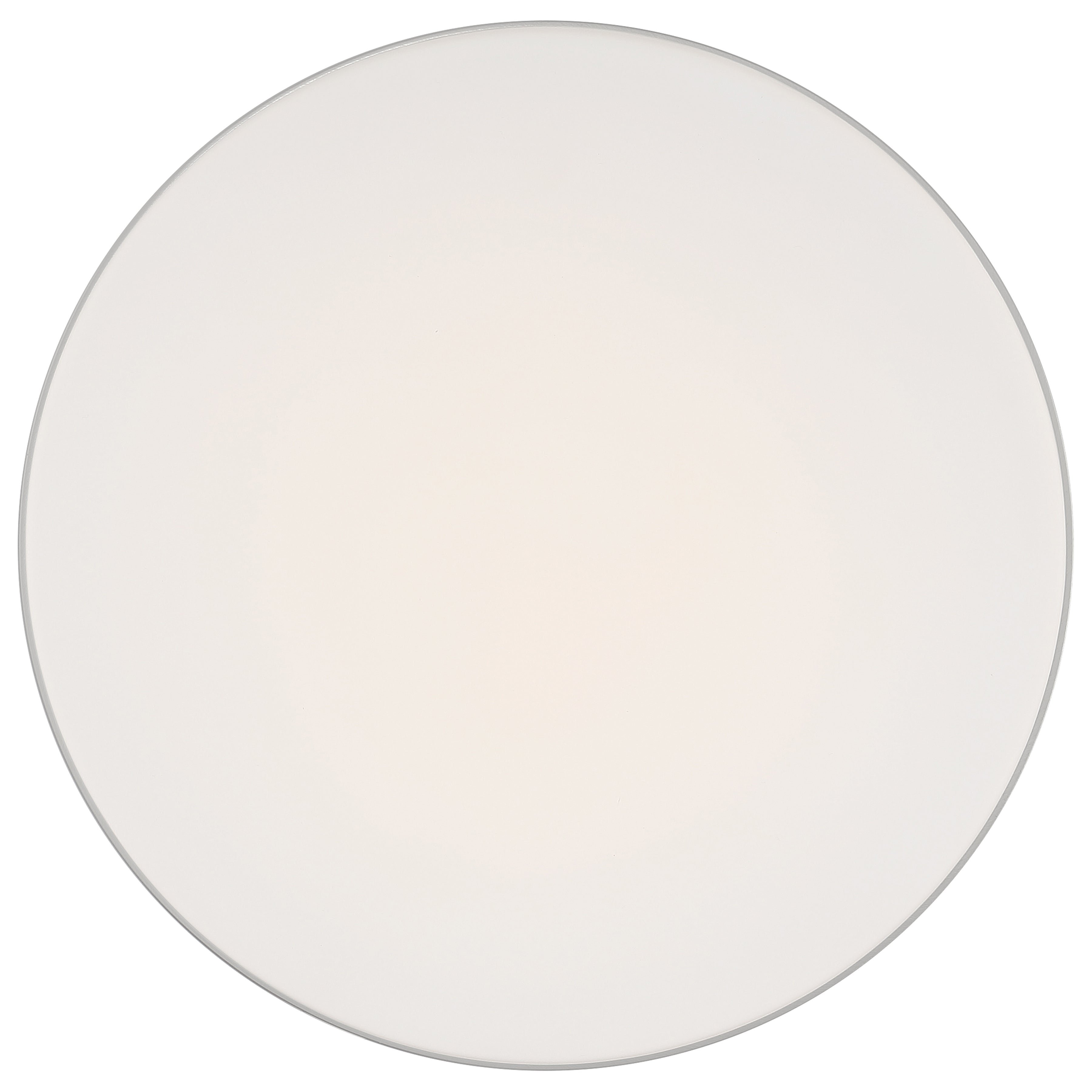 Roma LED Flush Mount, Brushed Steel / 18"