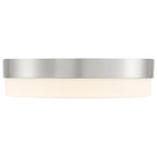 Roma LED Flush Mount, Brushed Steel / 18"