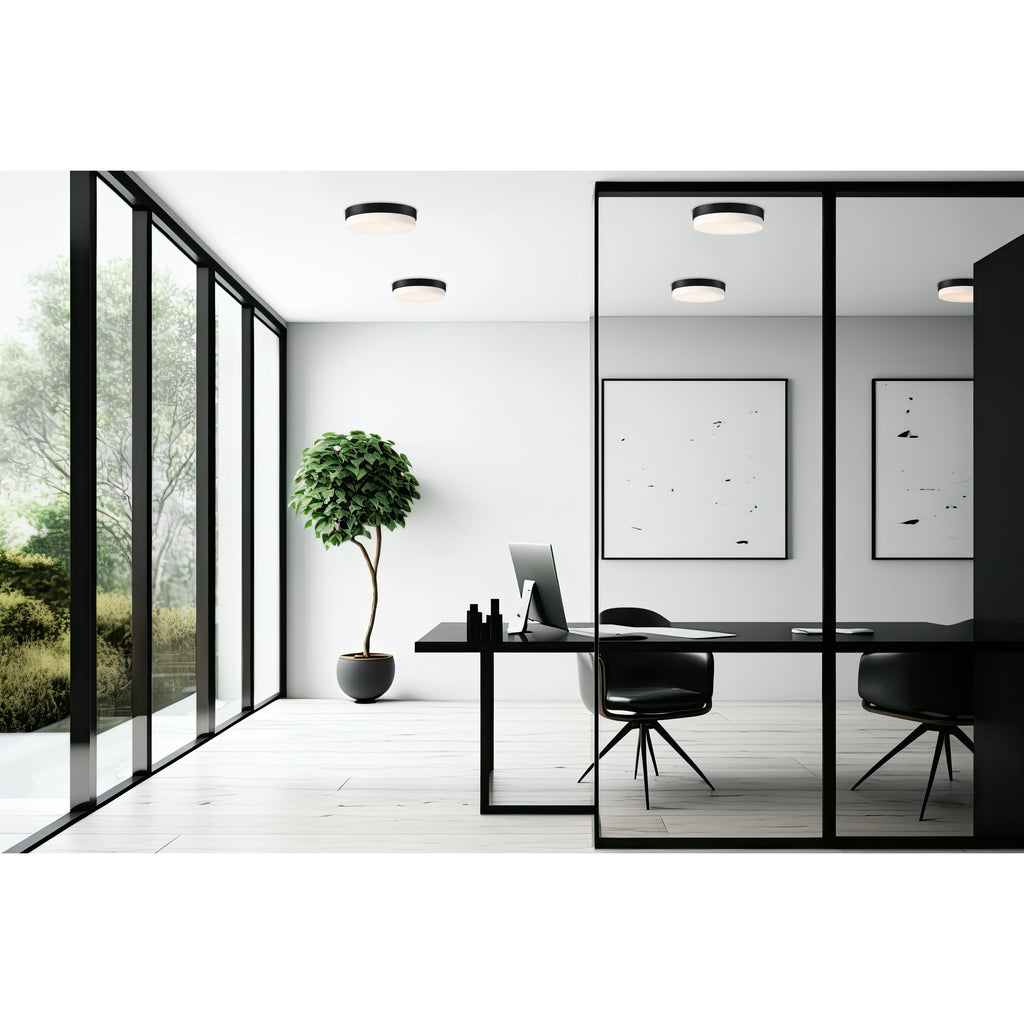 Access Lighting Roma LED Flush Mount, Matte Black / 18", image 6