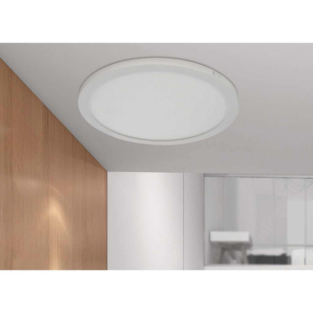 Access Lighting ModPLUS Dual Voltage LED Flush Mount, Brushed Steel / 9", image 3