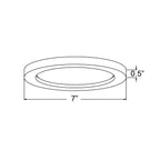 Access Lighting ModPLUS 7" Trim for 20830 and 20836, Chrome, image 2