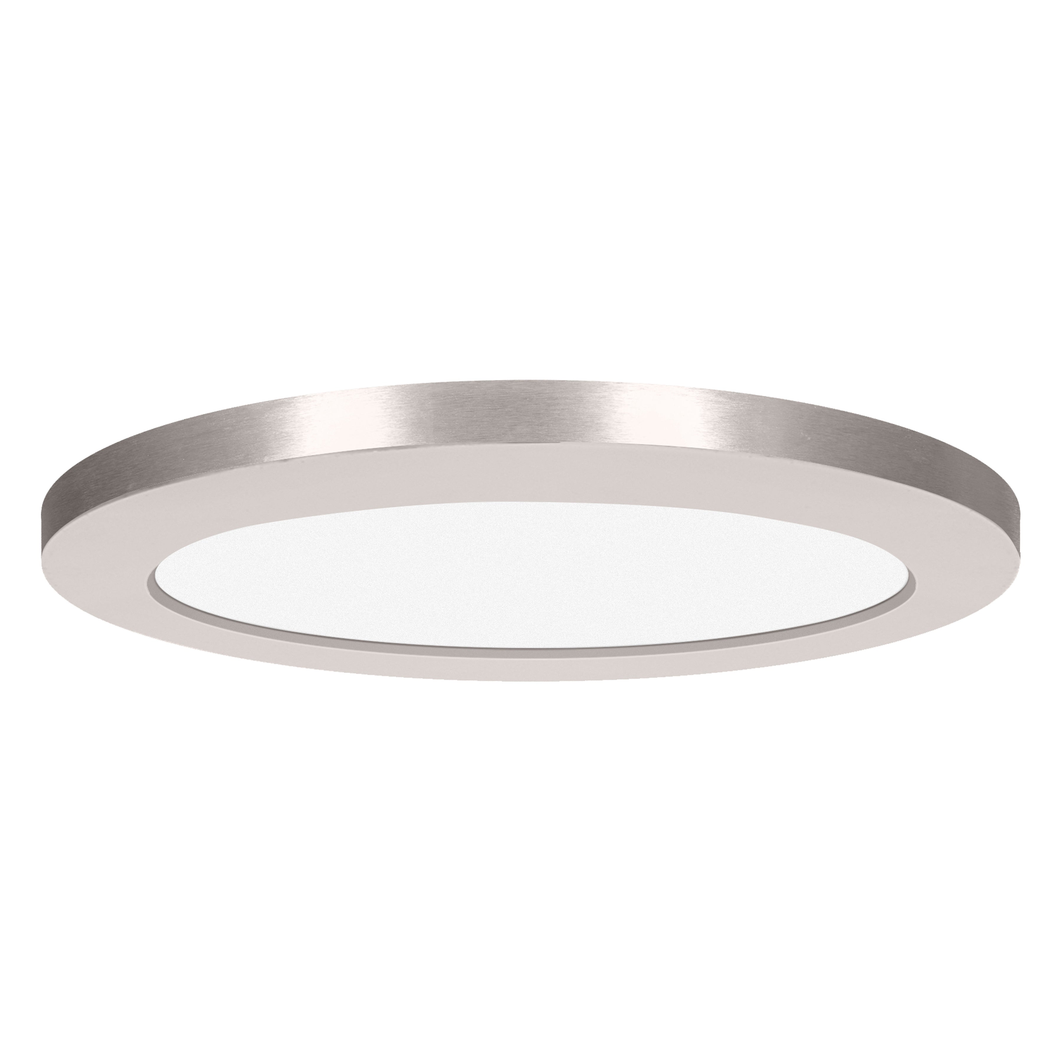 ModPLUS LED Flush Mount, Brushed Steel / 9"