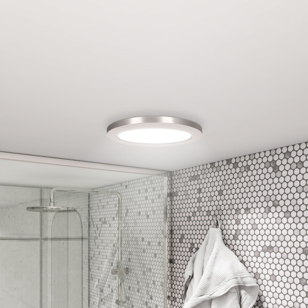 Access Lighting ModPLUS 3CCT LED Flush Mount, Brushed Steel / 7", image 4