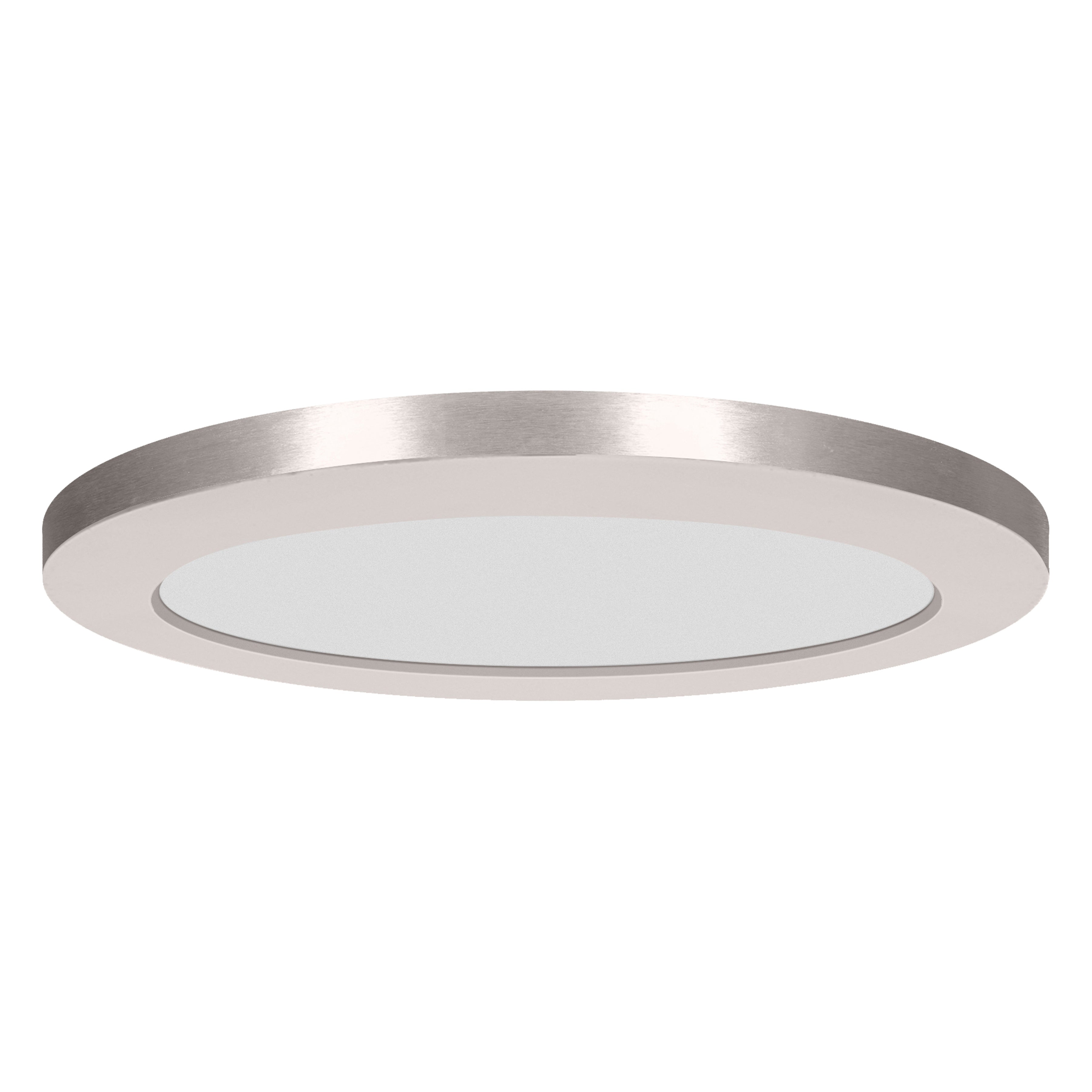 ModPLUS LED Flush Mount, Brushed Steel / 9"