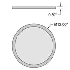 Access Lighting ModPLUS 3CCT LED Flush Mount, Chrome / 12", image 4
