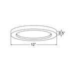 Access Lighting ModPLUS 12" Trim for 20832 and 20838, Brushed Steel, image 2