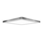 ModPLUS 8.5″ Trim for 20834 and 20840 by Access Lighting features a square chrome frame with a flat, white illuminated surface, displayed against a plain white background.
