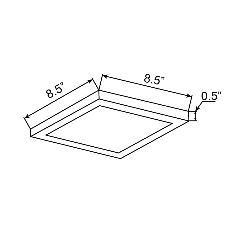 Access Lighting ModPLUS 8.5" Trim for 20834 and 20840, Brushed Steel, image 2