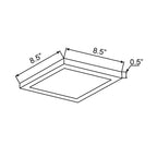 Access Lighting ModPLUS 8.5" Trim for 20834 and 20840, Brushed Steel, image 2