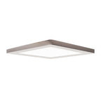 ModPlus SQ LED Flush Mount, Brushed Steel / 11.5"