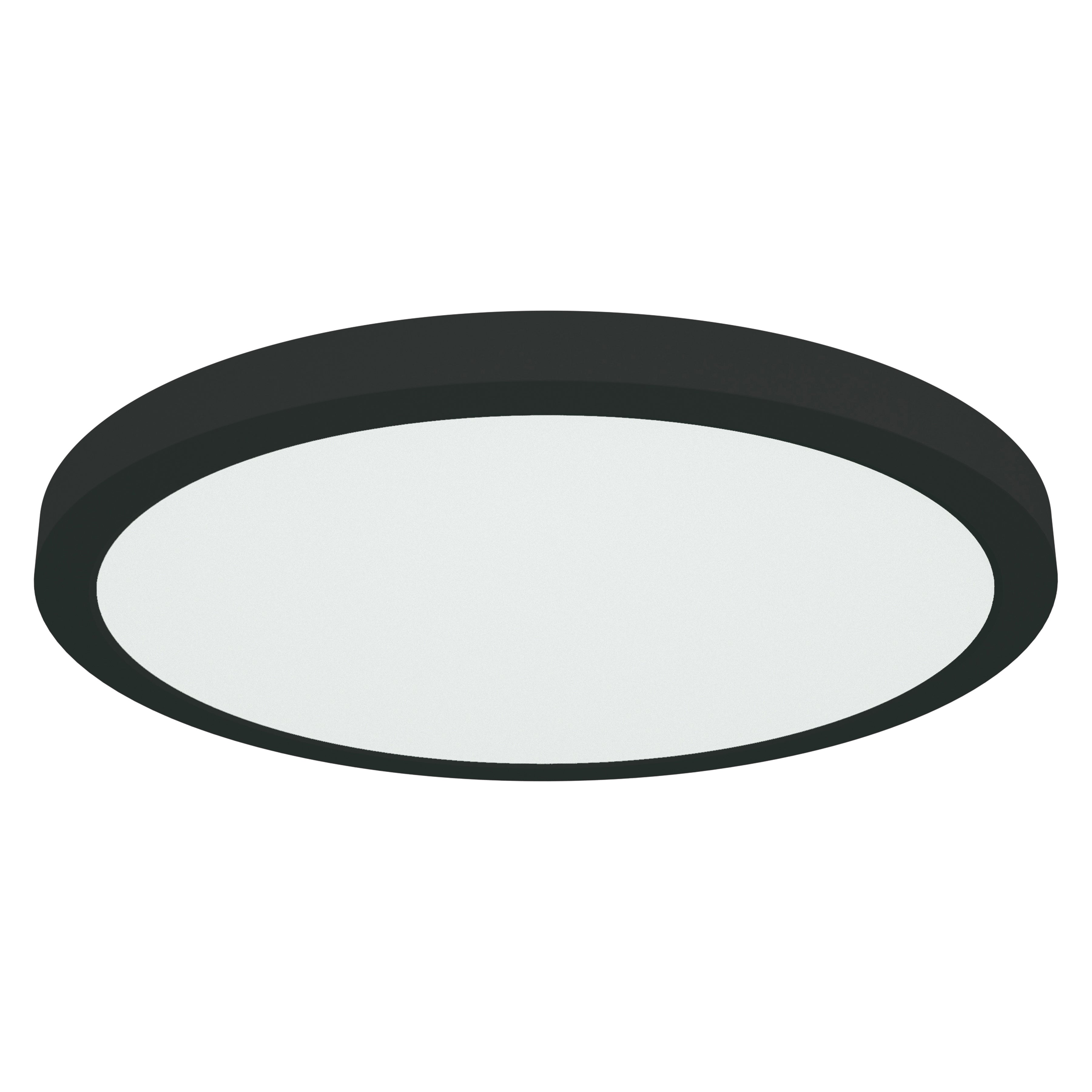 ModPLUS LED Flush Mount, Black / 16"